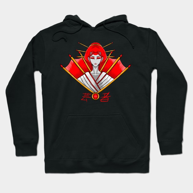 Geisha Hoodie by Amartwork